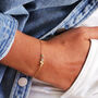 Colourful Cz Sterling Silver Pebble Bracelet, thumbnail 1 of 7