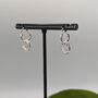 Duo Sterling Silver Huggie Hoop Earrings, thumbnail 1 of 4