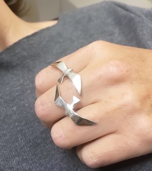 Double Seagull Ring, 2 of 5