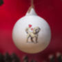 Cavapoo Ceramic Round Bauble, thumbnail 2 of 3