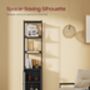 Six Tier Bookcase Freestanding Shelf Unit Metal Frame, thumbnail 6 of 12