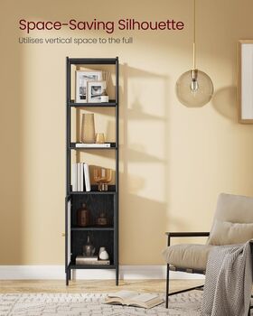 Six Tier Bookcase Freestanding Shelf Unit Metal Frame, 6 of 12