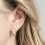 Sterling Silver Molten Drop Studs, thumbnail 2 of 5