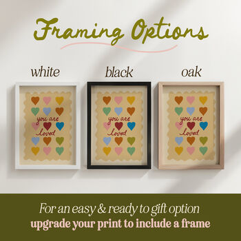 You Are Loved Nursery Print, 6 of 12