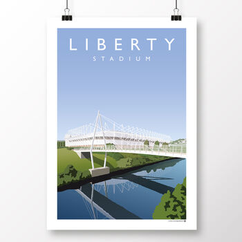 Liberty Stadium Ospreys Rugby Poster, 2 of 8