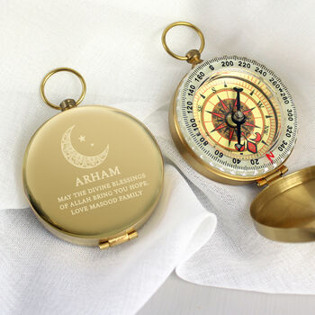 Personalised Eid And Ramadan Keepsake Compass, 2 of 8