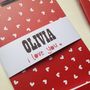 Personalised Heart Notebook Or Notebook Set, thumbnail 4 of 12