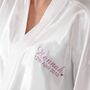 Personalised Swirl Dressing Gowns For The Bridal Party, thumbnail 4 of 4