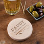 Personalised Tea Coffee Coaster Funny Fishing Gift For Dad, thumbnail 4 of 8