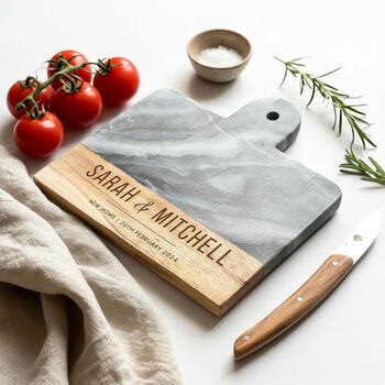 Personalised Marble Cheese Board, 2 of 11