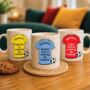 Personalised Shh Watching Football Team Shirt Mug, thumbnail 1 of 6