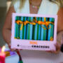 Colourful Green And Blue Stripe Christmas Crackers, thumbnail 2 of 9