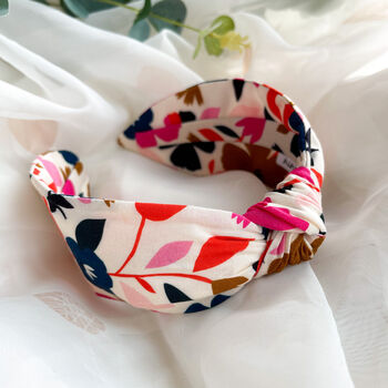 Bright Floral Knot Headband, 2 of 5