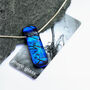 Sapphire Blue Fused Glass Jewellery Set, thumbnail 2 of 10