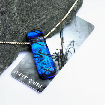 Sapphire Blue Fused Glass Jewellery Set, 2 of 10