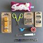 Vintage 1950's Fabric Sewing Pouch, thumbnail 7 of 12