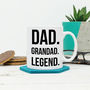 Dad. Grandad. Legend. Personalised Fathers Day Mug, thumbnail 1 of 5