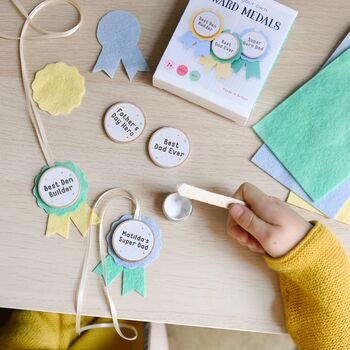 Personalised Father's Day Award Medals Craft Kit, 2 of 12