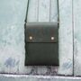 Dark Green Mini Crossbody Handbag, thumbnail 5 of 6