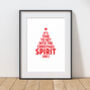 Personalised Get Into The Christmas Spirit Print, thumbnail 3 of 10