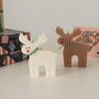 Reindeer Winter Candle Christmas Decor, thumbnail 3 of 5