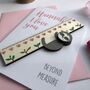 Personalised Sloth Valentines Card And Cute Sloth Ruler, thumbnail 3 of 3