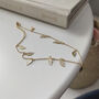 Delicate Gold 14 K Leaf Chain Anklet, thumbnail 2 of 8