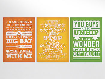 Pack Of 10 Typography Postcards, 4 of 5