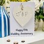 Anniversary Card Personalsied Any Year Keepsake Gift, thumbnail 1 of 4