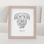 Personalised Airdale Terrier Outline Portrait Print, thumbnail 1 of 11