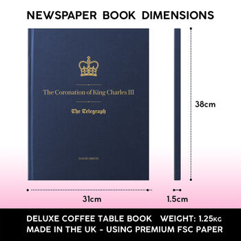 King Charles Personalised Deluxe Royal Coronation Book, 8 of 12