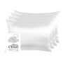 Silver Cloud Silver Satin Pillowcase Four Pack, thumbnail 1 of 8