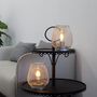 Set Of Two Metal Bedside Lamps Vintage Cordless Light, thumbnail 2 of 8