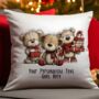 Personalised Christmas Teddy Bear Family Gift Cushion, thumbnail 11 of 11
