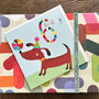 Dog And Ball 6th Birthday Card, thumbnail 4 of 5