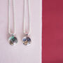 Stars And Gems Birthstone Locket In Sterling Silver, thumbnail 3 of 11