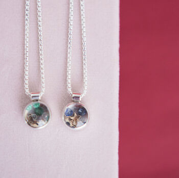 Stars And Gems Birthstone Locket In Sterling Silver, 3 of 11