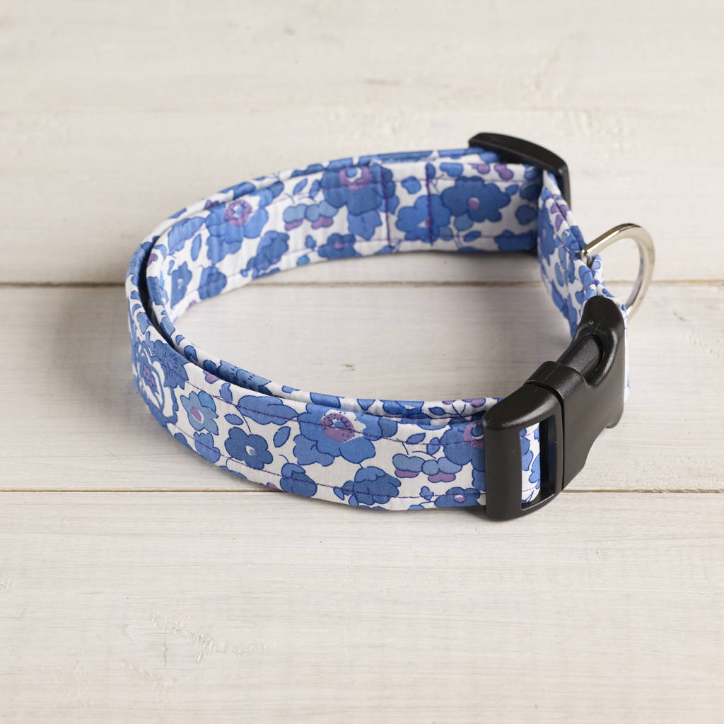 mabel liberty fabric dog collar by the spotted dog company ...