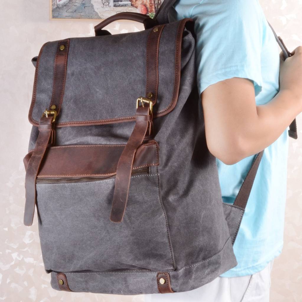 Extra Large Canvas Rucksack Gift For Him By Eazo
