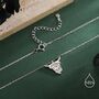 Sterling Silver Highland Cow Pendant Necklace, thumbnail 3 of 12