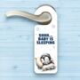 Personalised Cute Penguin Sleeping Hanger Gift, thumbnail 2 of 3
