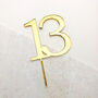 Any Age Number Cake Topper / Charm, thumbnail 2 of 4