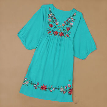 Embroidered Smock Dress, 7 of 12