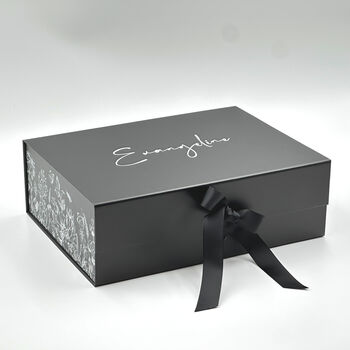 Personalised Keepsake Box With Elegant Floral Accents, 3 of 12