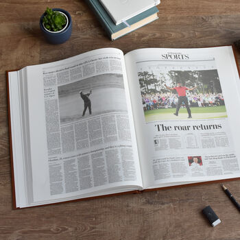 American Golf Personalised Gift Newspaper Book, 8 of 9