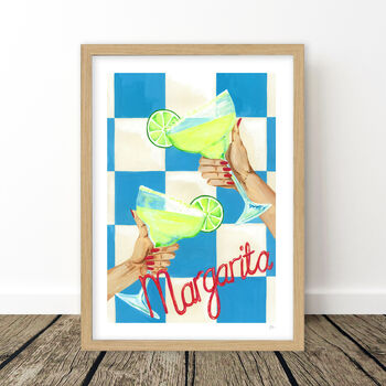 Fresh And Zesty Margarita Cocktail Art Print, 9 of 11