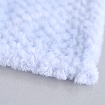 Personalised Blue Honeycomb Baby Blanket, 3 of 8