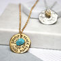 Birthstone Mantra Necklace, thumbnail 1 of 9