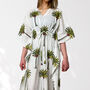 Palm Tree Print 100% Cotton Kaftan, thumbnail 1 of 8
