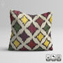 Ikat Cushion Cover With Diamond Pattern, thumbnail 6 of 7